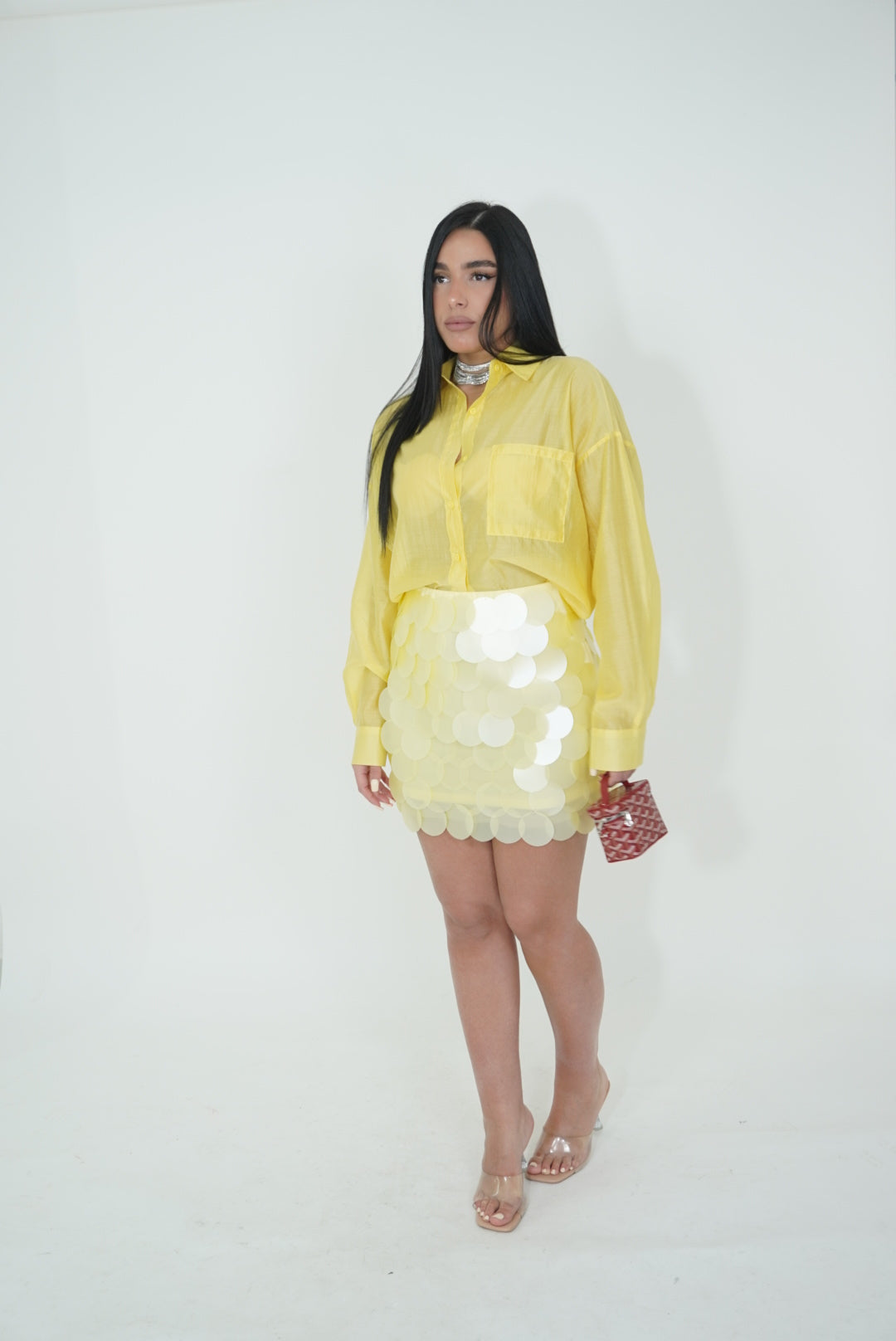 CAMICIA VELATA GIALLA