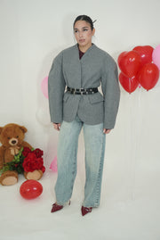 BLAZER BALLON IN LANA BY LUMINA