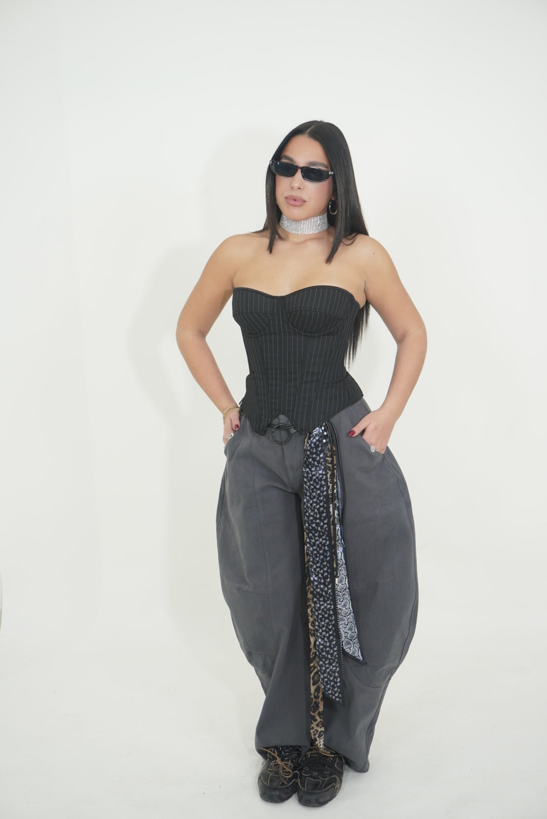 JEANS BALLON GREY
