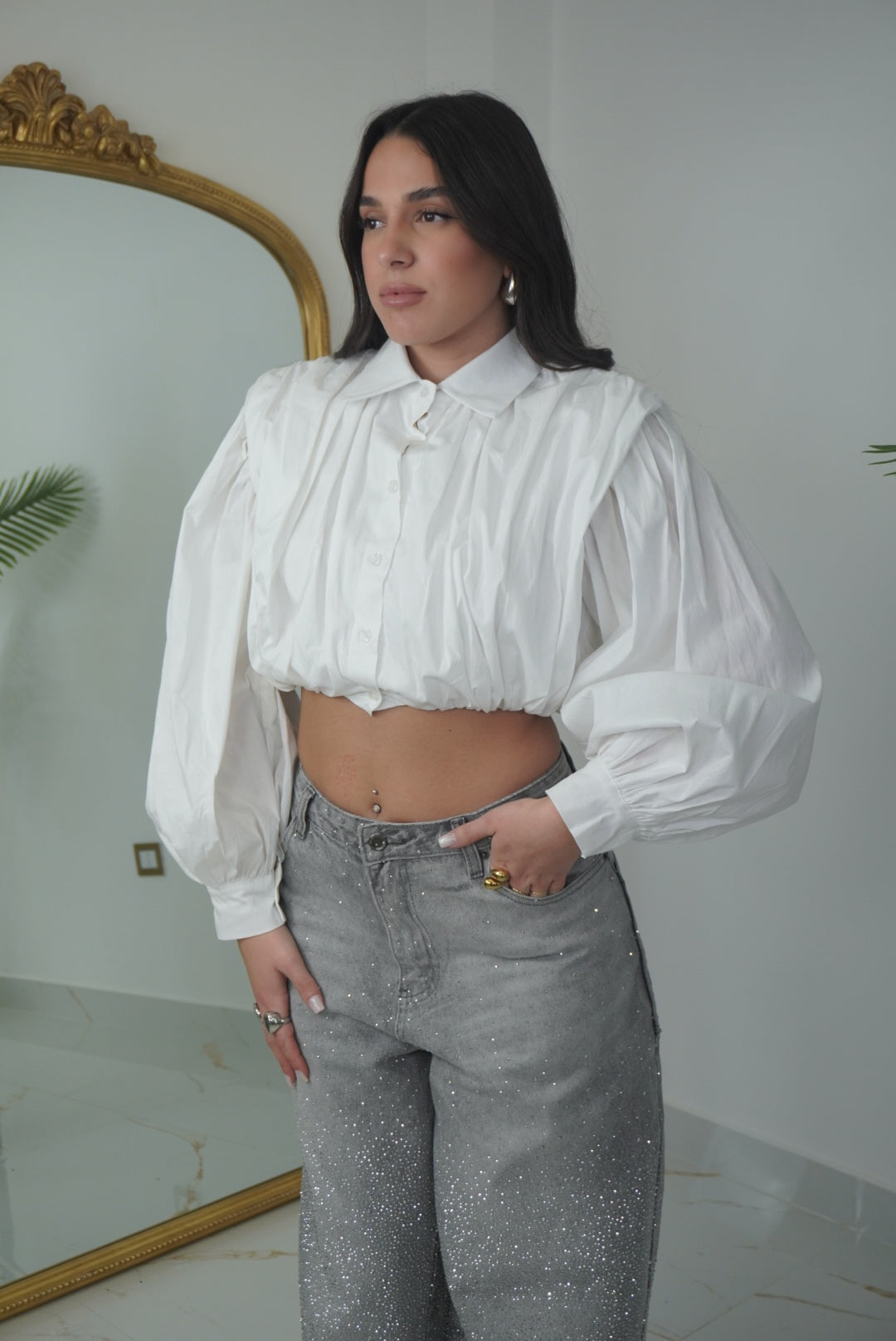 Camicia crop