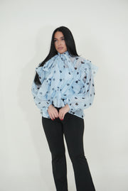 CAMICIA SEMITRASPARANTE A CUORI