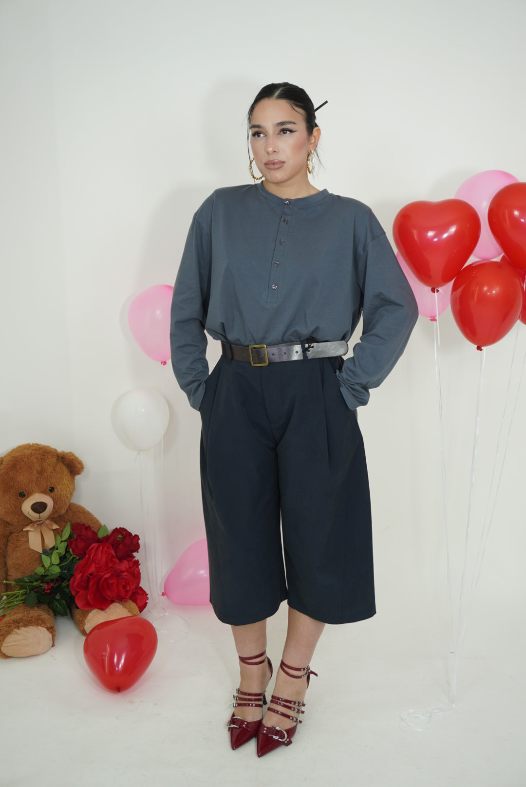 MAGLIA OVER CON BOTTONCINO