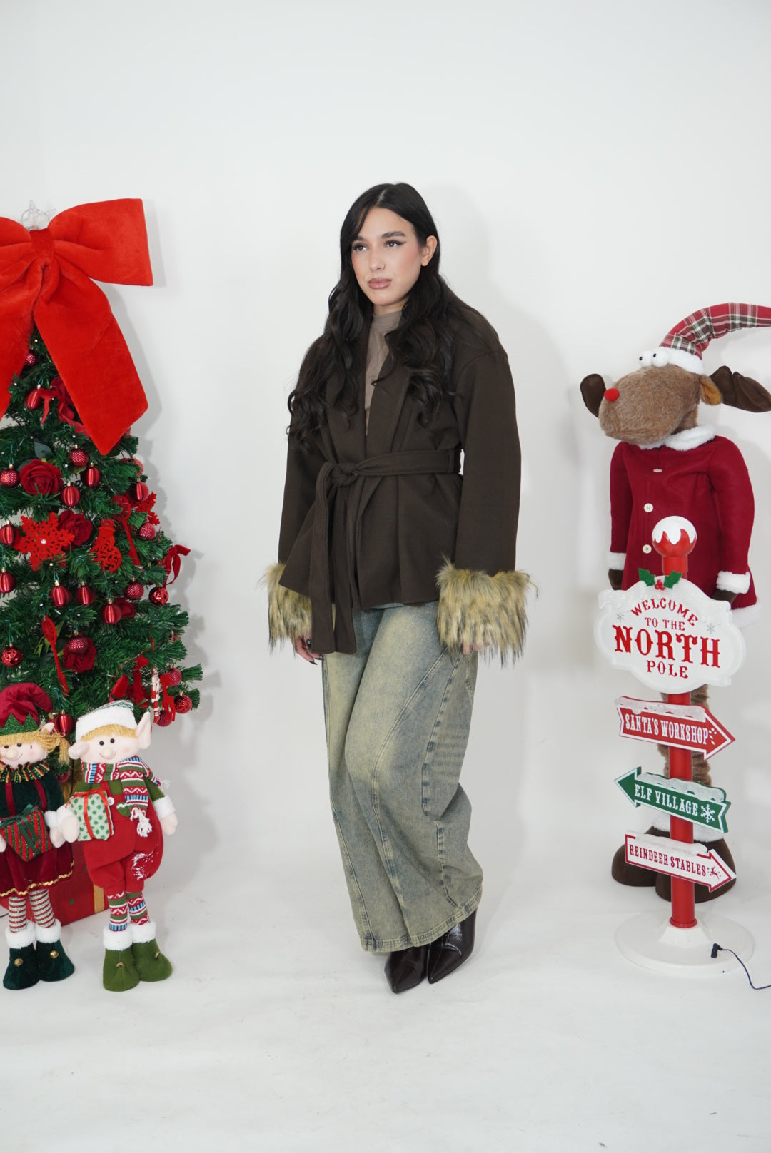 CAPPOTTINO CON MANICA A PELLICCIA