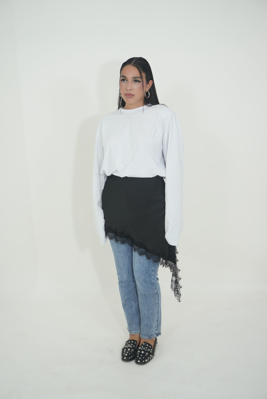 MAGLIA SPALLINE BIANCA