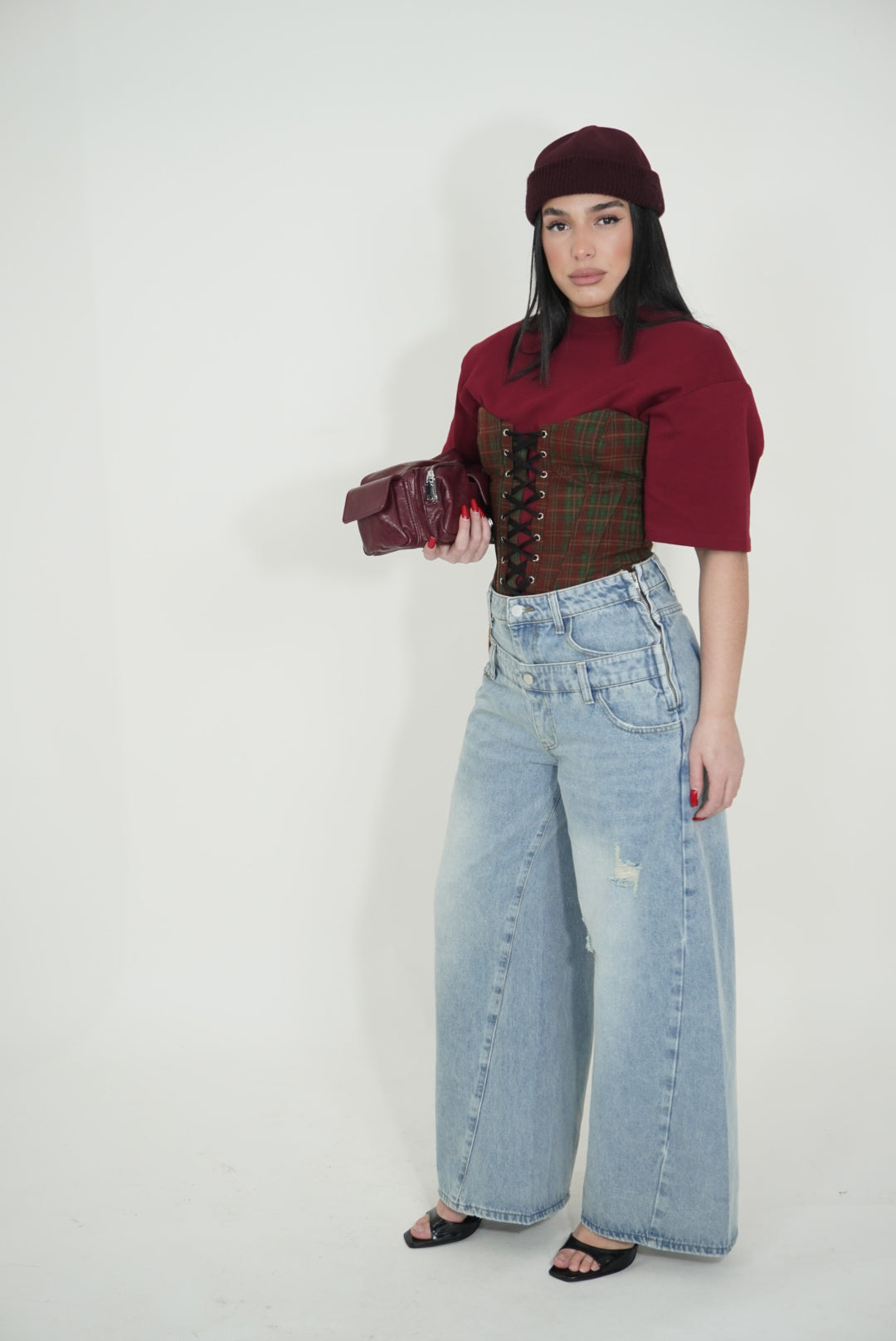 JEANS WIDE LEG DOPPIA VITA