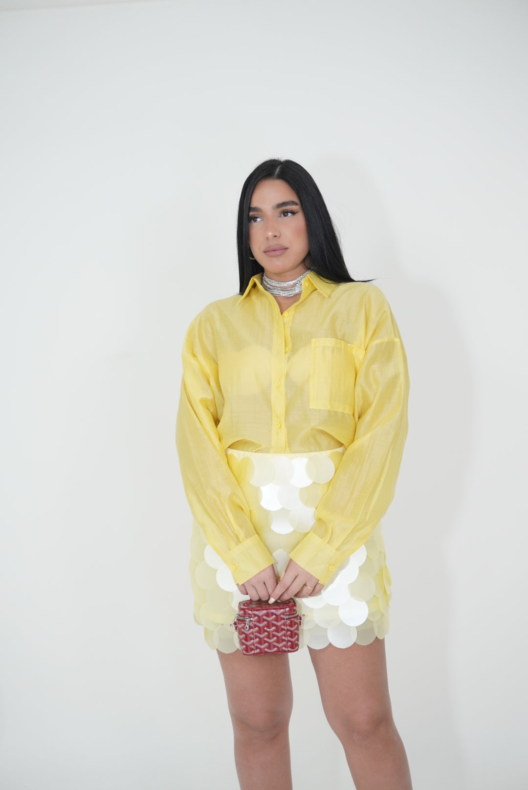 CAMICIA VELATA GIALLA