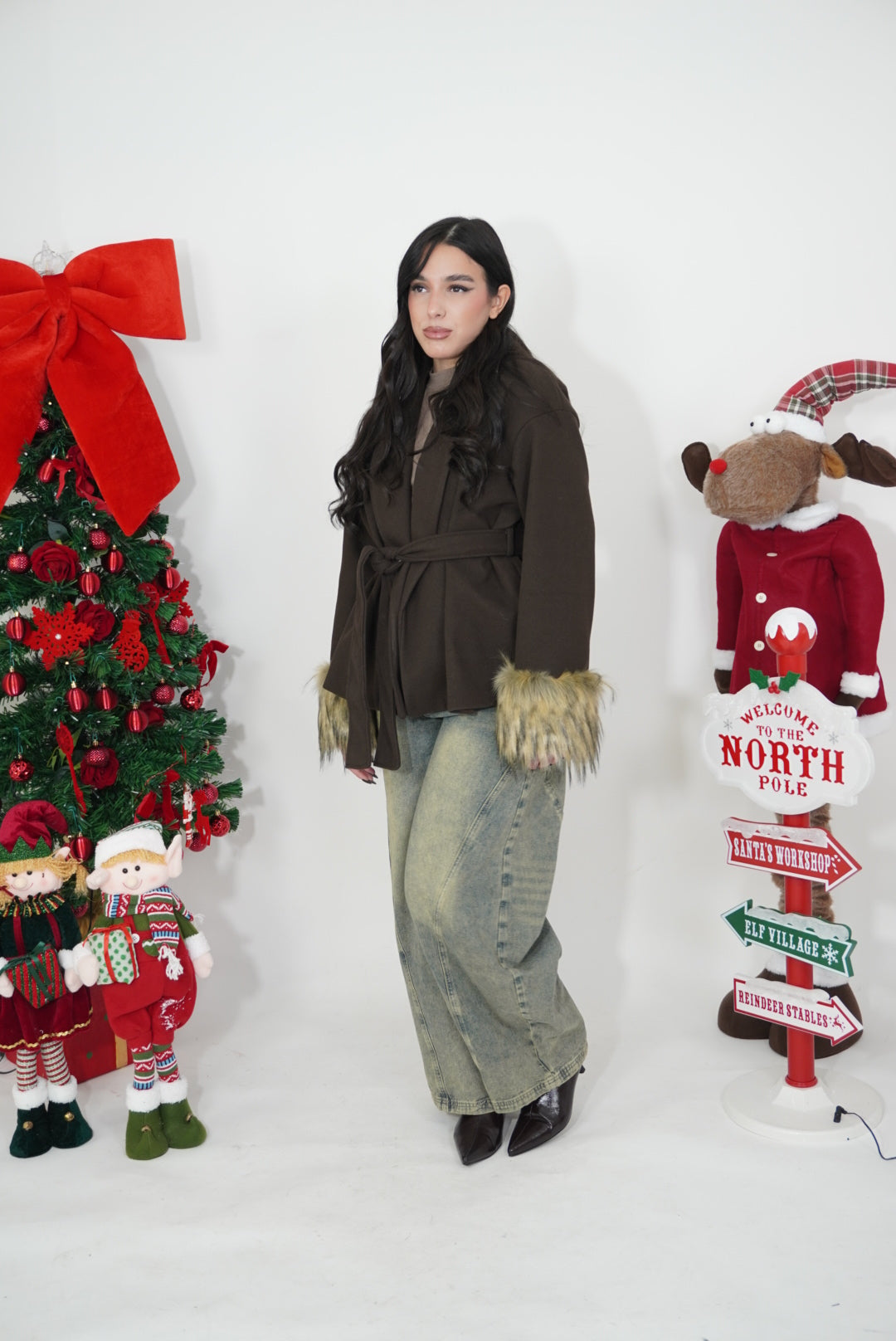 CAPPOTTINO CON MANICA A PELLICCIA