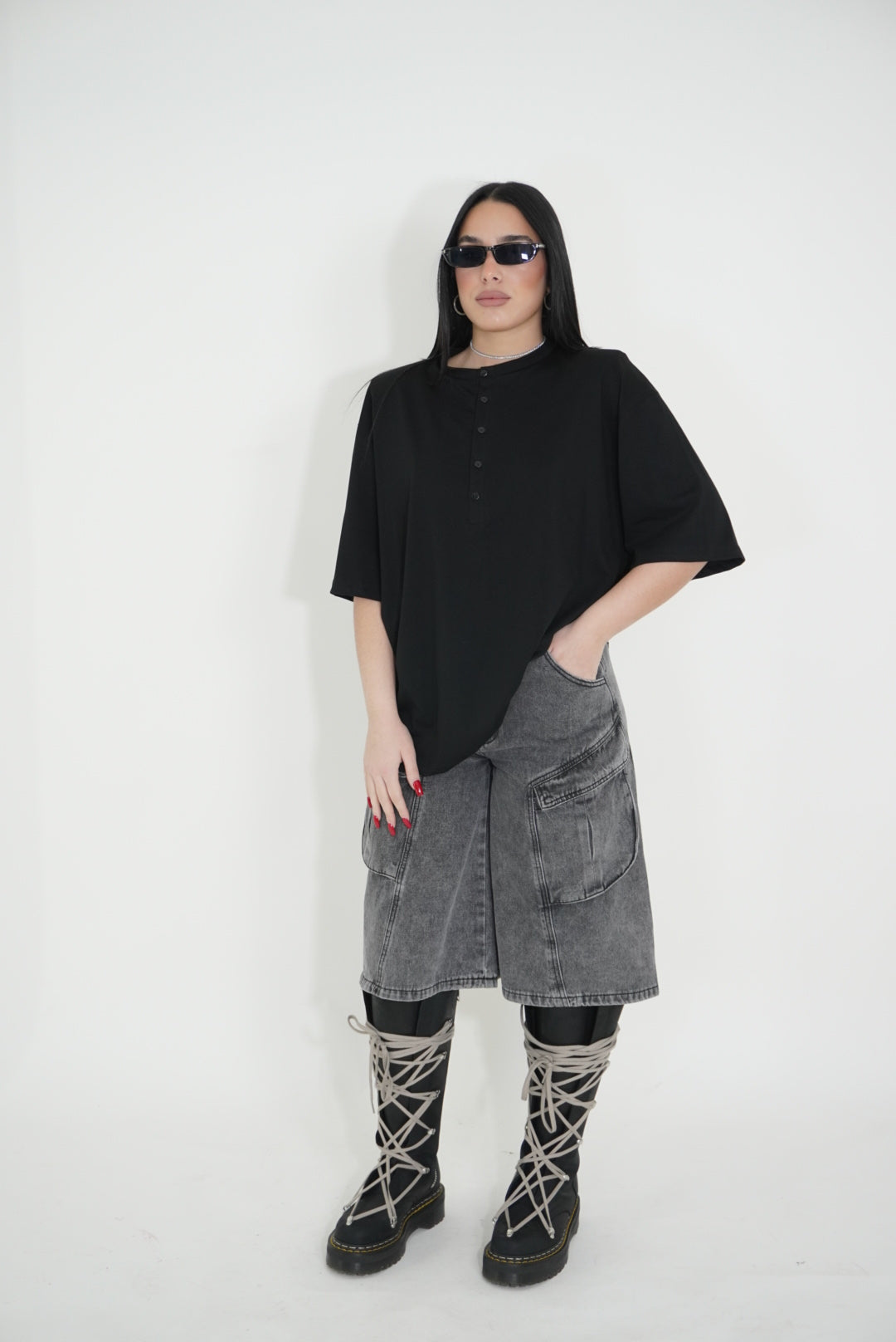 T-SHIRT CON BOTTONCINO JUSTWEST