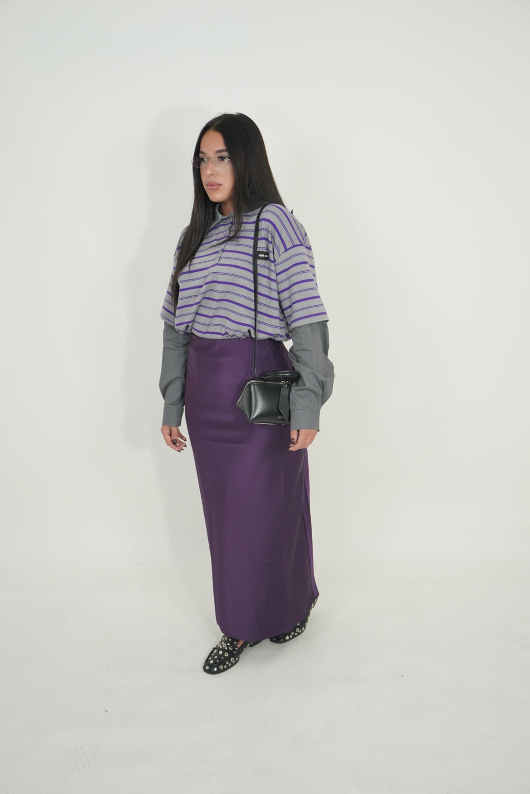 LONG PURPLE SKIRT