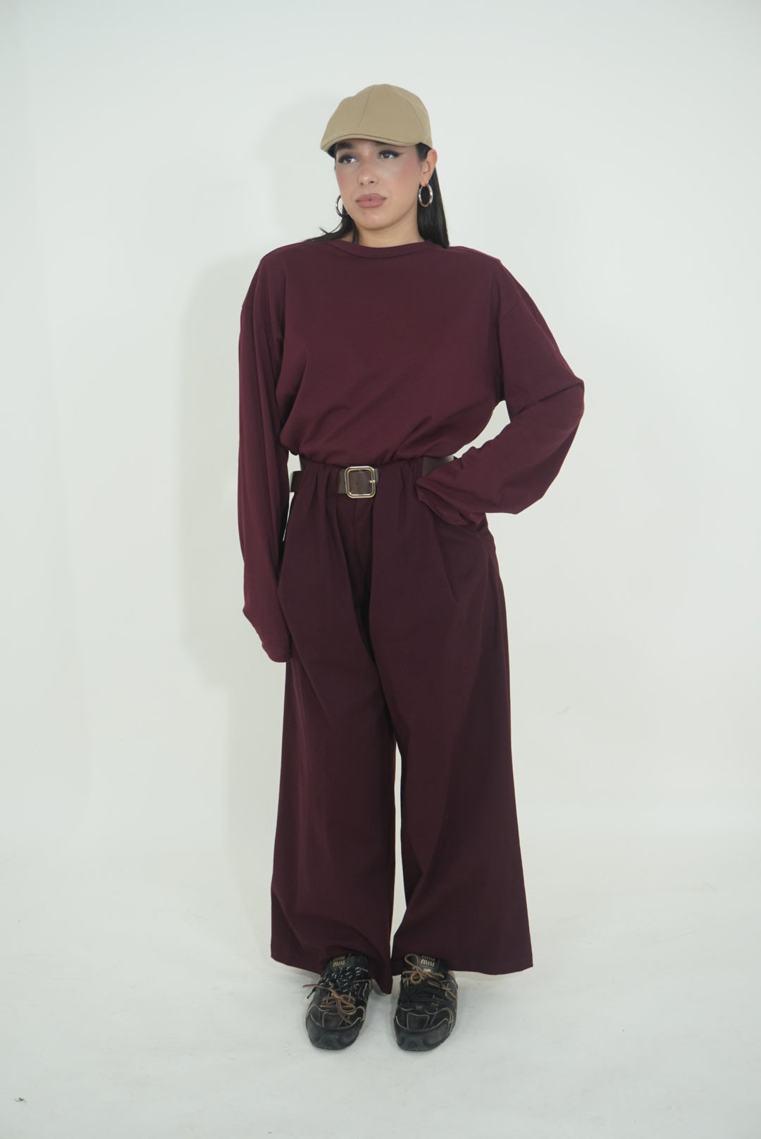 MAGLIA SPALLINA BORDEAUX