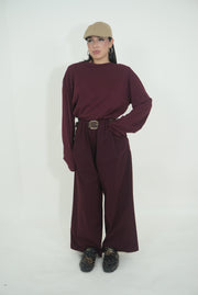 MAGLIA SPALLINA BORDEAUX