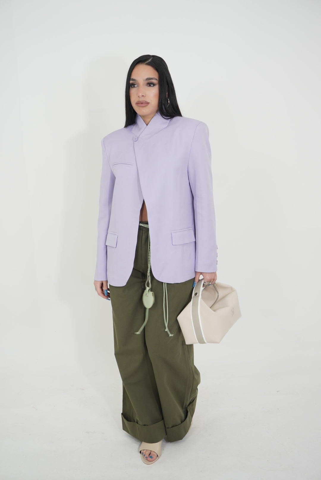 BLAZER ASIMMETRICO LILLA