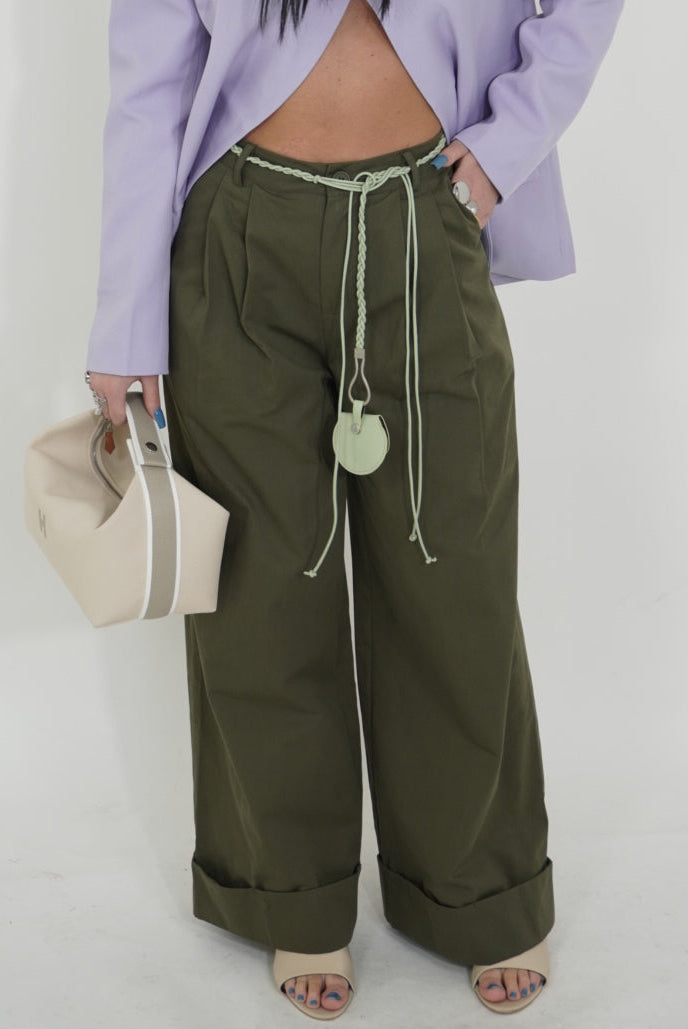 PANTALONE VERDE MILITARE