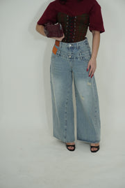 JEANS WIDE LEG DOPPIA VITA